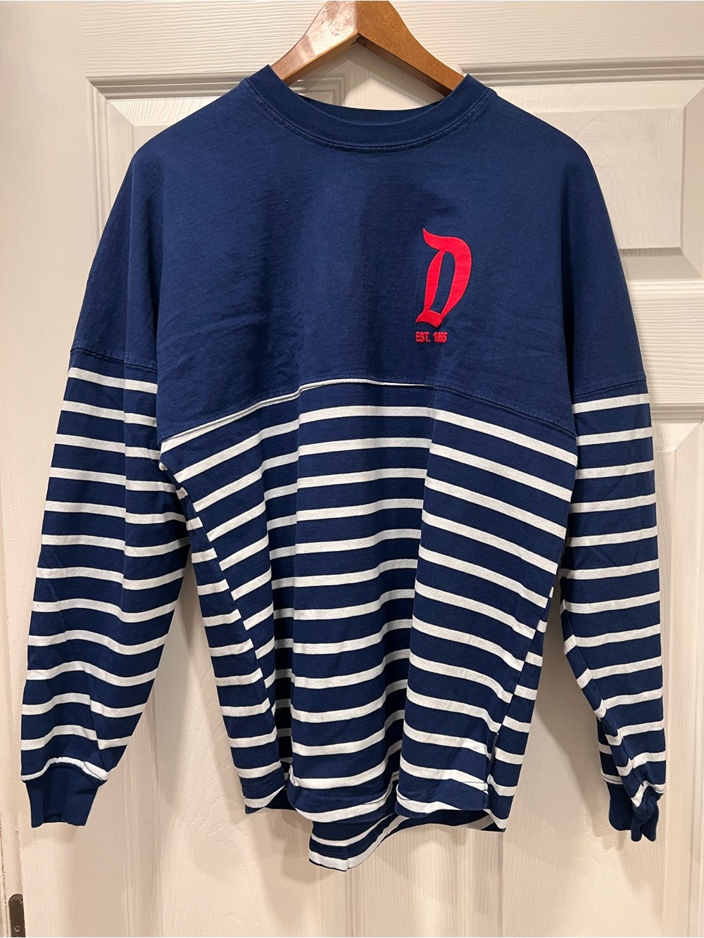 Navy & White Striped Disney Park spirit jersey